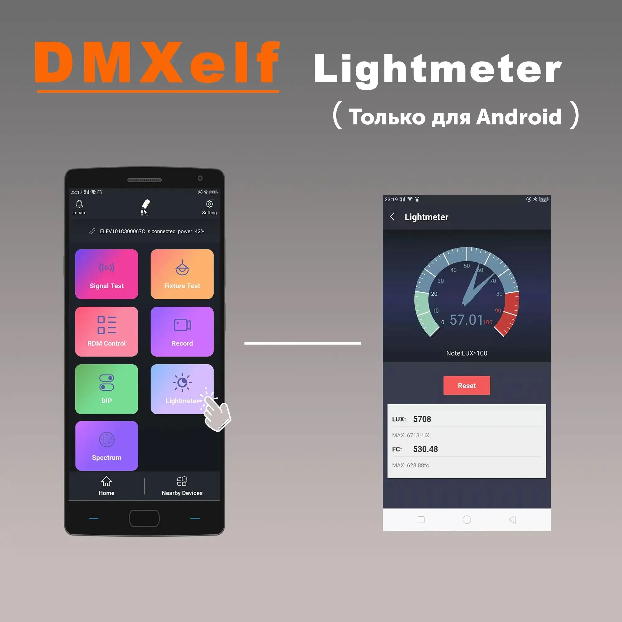 Многофункциональный DMX-тестер DMXelf 3pin Bluetooth (Android, IOS) купить,  цена за Штука